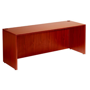 A Executive Desk Shell 71"W X 36"D with a sleek, modern design, featuring no drawers and a flat panel construction.