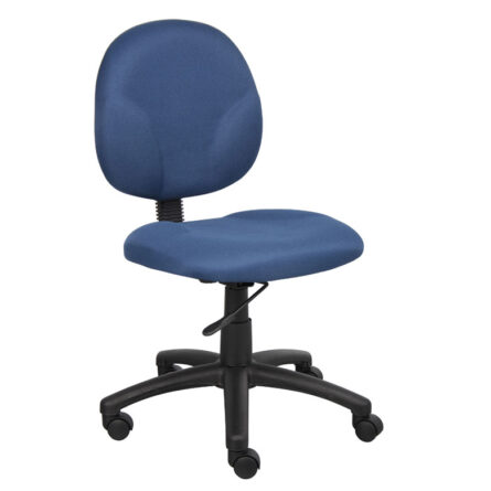 A Diamond Task Chair with adjustable height lever and five black caster wheels.