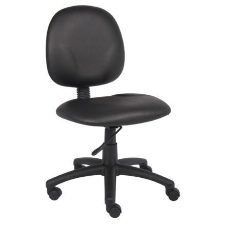 A Diamond Task Chair with a padded seat and backrest, adjustable height lever, and a five-wheel base.