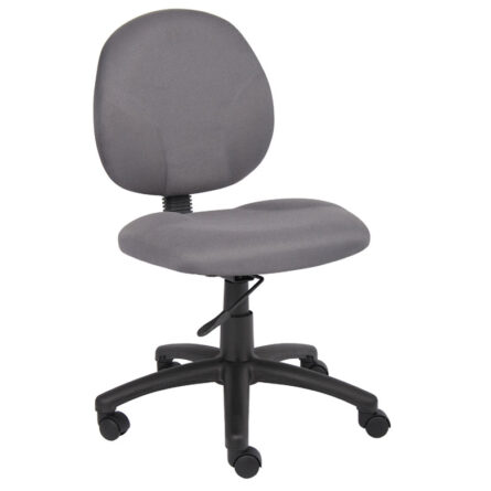 A Diamond Task Chair with a padded backrest and seat, mounted on a black five-wheeled base with adjustable height settings.